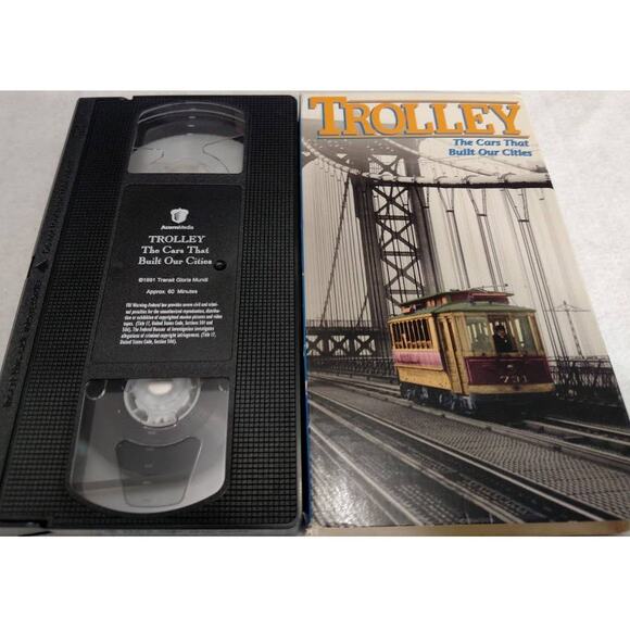Trolley The Cars that Built Our Cities VHS Tape Vintage History 1890s-1990's - Picture 1 of 2